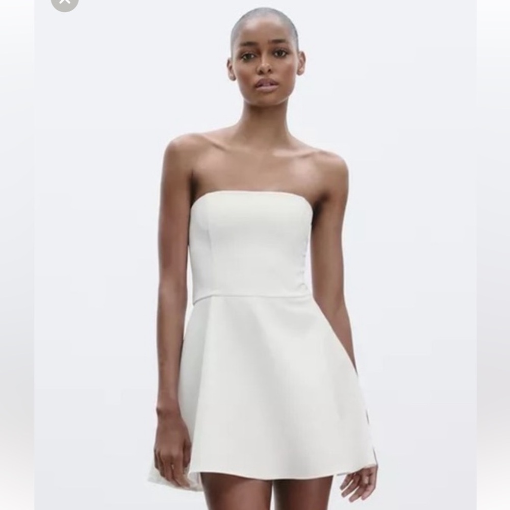 Zara Strapless White Dress